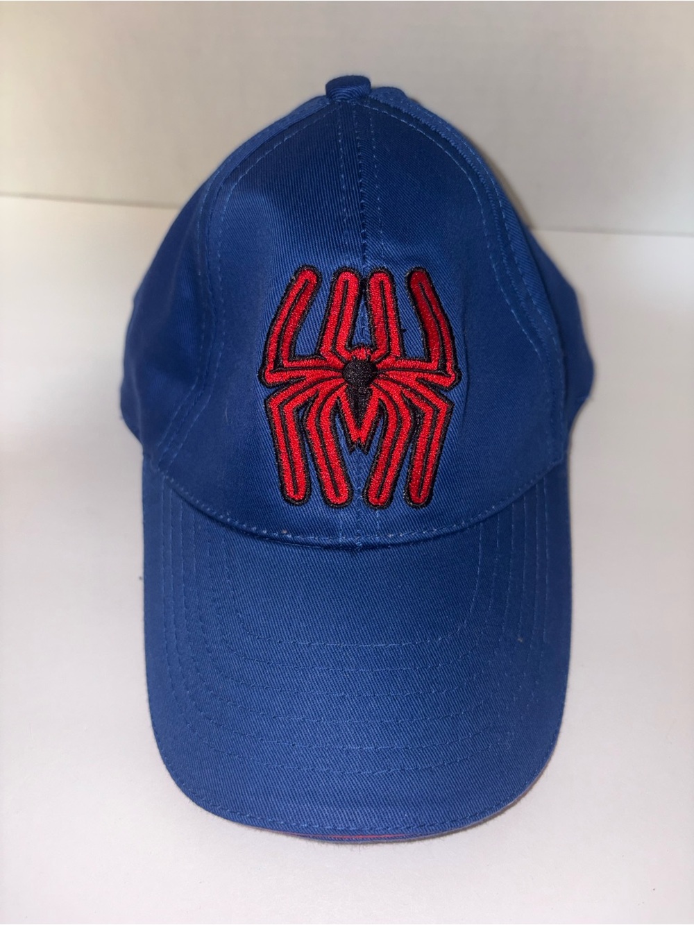 Spiderman Blue Cap with Red Spider Emblem